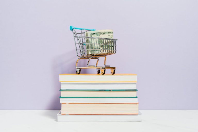 shopping-cart-on-top-of-books