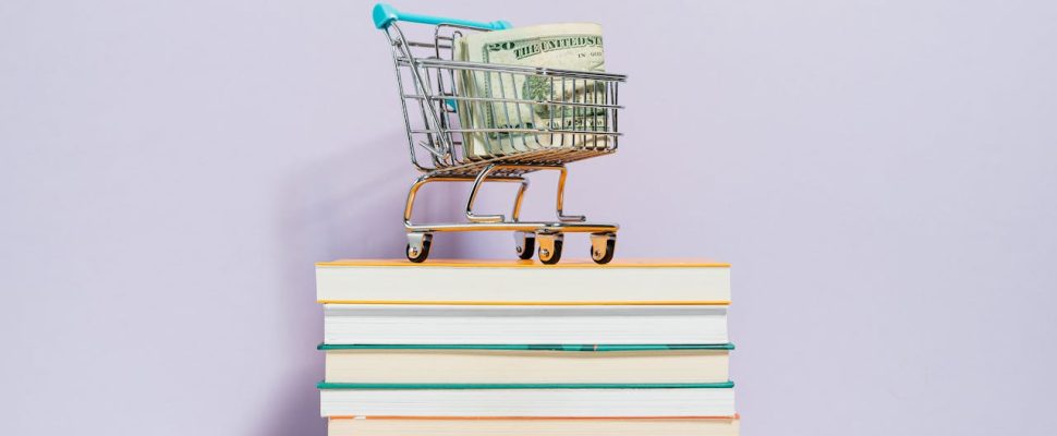 shopping-cart-on-top-of-books